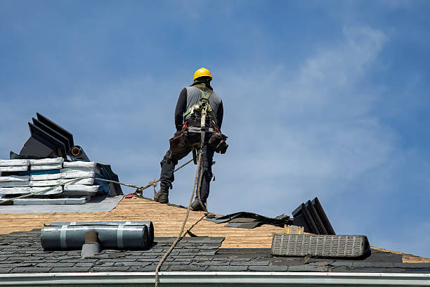 Professional Roofing technician working in Mc Graws, WV